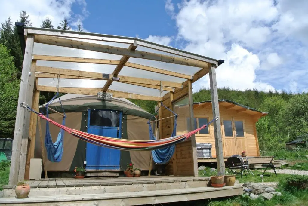 Greener glamping