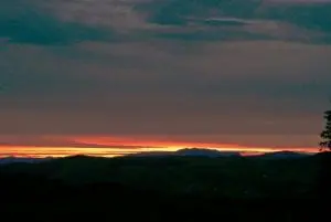 Sunset over arenig vawr