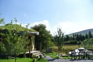 The roundhouse and ty crwn mawr at the intimate off grid eco retreat centre ty mam mawr