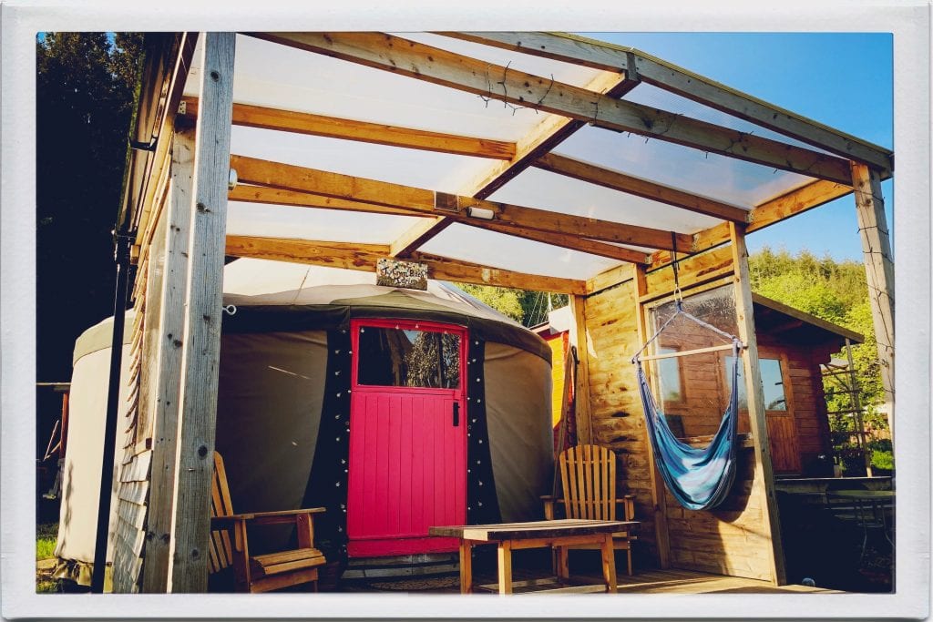 Ty crwn bach idris yurt 2 off grid sustainable eco glampsite and glamping