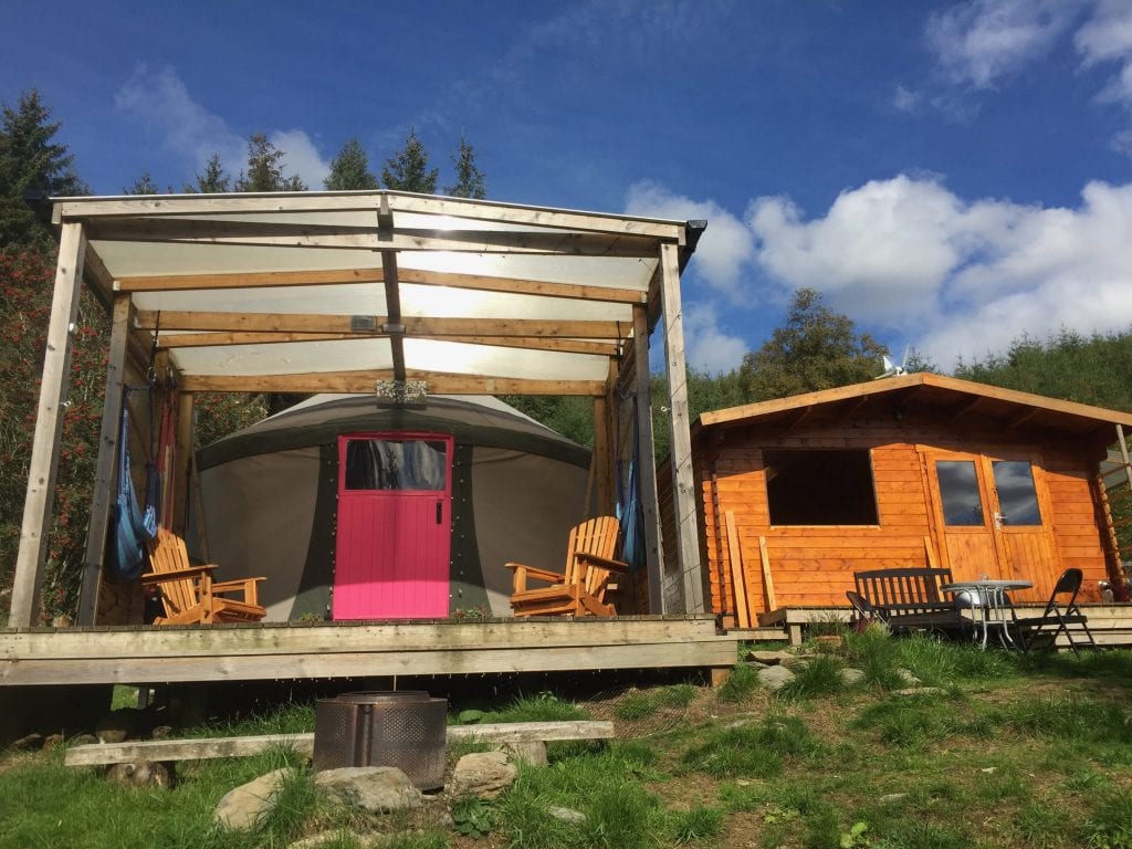 Ty crwn bach idris yurt 6 off grid sustainable eco glampsite and glamping