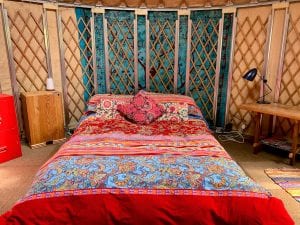 Ty crwn bach idris yurt inside 6 off grid sustainable eco glampsite and glamping