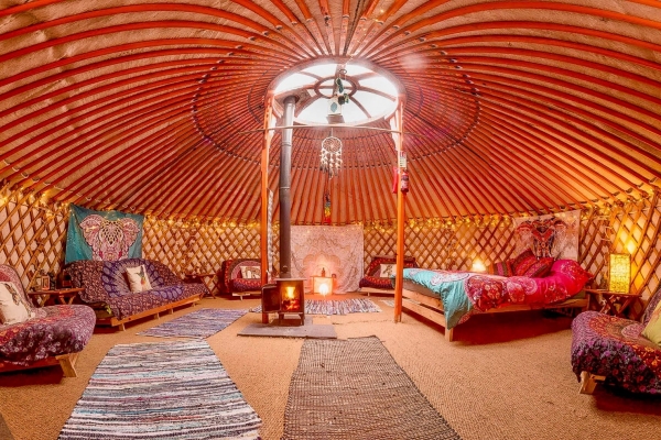 traditional yurt inside